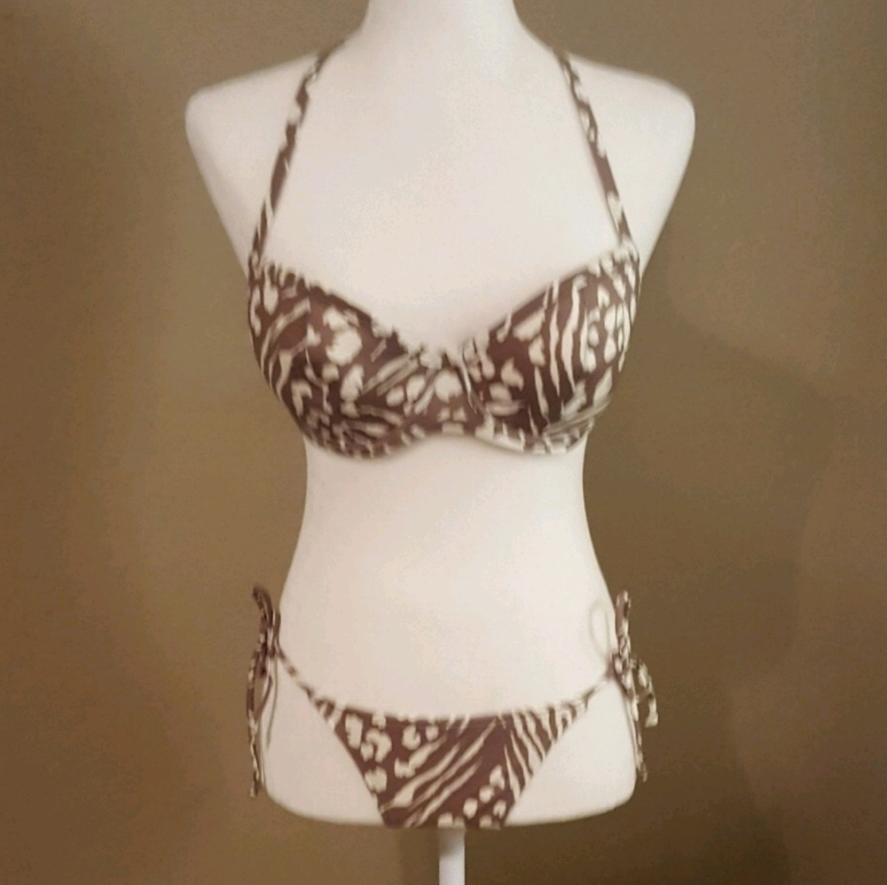Victoria's Secret - Cream & Cocoa String Bikini - image 2
